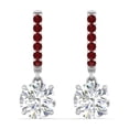 thumbnail image 3 of 1 Carat Solitaire Diamond Drop Earrings - Fascinating Diamonds, 3 of 41