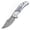 Black, variant on Kansept Orion Folding Pocket Knife 3.07''Damascus Blade,Blue Anodized and Machine Satin Titanium Handle,K1089B2