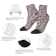 thumbnail image 3 of Goofa Daisies Flowers Pattern Non Slip Socks with Grips for Elderly, Crew Socks Yoga Hospital Socks Cushioned Sole Gripper Socks for Men Women, 3 of 5