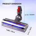 thumbnail image 3 of Upgrade Anti-Tangle Replacement Vacuum Head for V7 V8 Cyclone V10 V11 V15 Cordless Vacuum Cleaners, 3 of 7