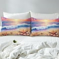 thumbnail image 5 of Erosebridal Cartoon Beach Sheet Set Queen, Starfish Sealife Bedding Sets Queen Size, Ocean Print Decor 4pcs, 5 of 7