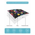 thumbnail image 5 of Quilts Twin Size Bedding Set, Colorful Polka Dot Lightweight Quilted Comforter, Cartoon Cute Abstract Graffiti Black Soft Reversible Bedspread Coverlet with Pillow Covers for All Season, 68" x 86", 5 of 7