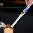 thumbnail image 5 of Silver Pulse Ignition Stick Electronic Lighter Windproof USB Rechargeable Arc Lighter Kitchen Stove Candle Igniter with Type-C Charging and Safety Lock, 5 of 8