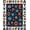 Orange, Pattern 1, variant on ODIKA 5'x7' Machine Washable Non-Slip Area Rug, ABC Showcasing Space Icons and Letter Forms High Traffic Rug, Green, 693287
