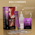 thumbnail image 3 of BOXY COLOR Coloring kit professional, permanent color cream hair dye with Vegetal Protein to get Hair with intense color shiny and silky. 100% Gray Coverage.  (7.45 Mahogany Copper Blonde), 3 of 6