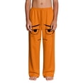 Boys Graphic Pjs Pants, Orange Funny Sad Face Kids Pants - Meme Beach ...