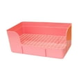 thumbnail image 5 of TOOYFUL Potty Pee Pan Tray Corner Toilet Box Pet Toilet for Cat Small Animals Rats Cage Accessories Pink, 5 of 9