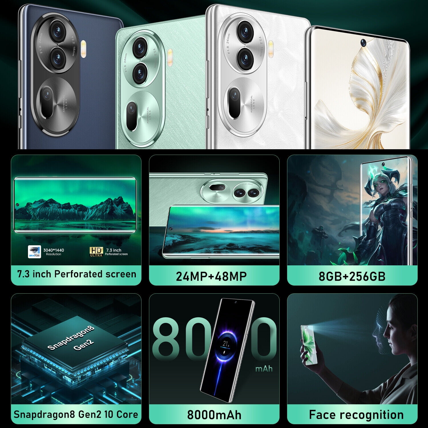 HT A700 Entsperren Sie Android-Telefon, Unterstützen Sie 4G LTE FDD TDD Smartphone 6 0 Zoll Display 4gb Ram Plus 64gb Rom 13mpplus16mp Dual Kameras S09f60oi