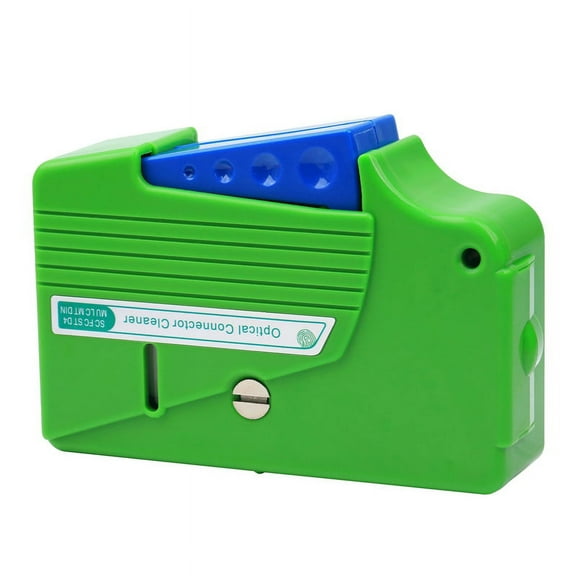 Symkmb Optical Fiber Connector Cleaner KCC-55 Fiber Conector Cleaning Box Cassette 500X Cassette Cleaner Plastic Green