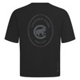 thumbnail image 3 of Men's Levelwear Black Chicago Cubs Signet Oversized Luxe Signature Knit T-Shirt, 3 of 3