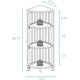 thumbnail image 3 of Librería Casual Home de 4 niveles, esquina, plegable, negra, 3 of 9