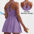 thumbnail image 6 of Amvlyk Jumpsuits for Women Summer Sleeveless Spaghetti Strap Short Rompers Comfortable Workout Onesie Suspender Shorts Casual Solid Color Overalls Pants with Pockets for Trendy Beach Vacation Outfits, 6 of 9