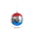 thumbnail image 3 of Ohmyroo Patriotic Gradient Mirror Ball Hanging Decor 20 cm, 3 of 6