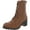 Tan Sm, variant on Womens Sloanie Faux Leather Double Zipper Ankle Boots