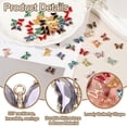 thumbnail image 3 of Uxcell 10Pcs Encanto de Mariposa de Rhinestone Cubic Zirconia Cristal Púrpura, 3 of 7