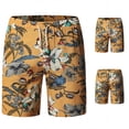 thumbnail image 2 of CEHVOM Summer Beach Pants Cotton And Linen Shorts Men, 2 of 8