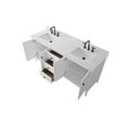 thumbnail image 3 of Vanity Art 72" Double Sink Bathroom Vanity Cabinet, Freestanding Storage Cabinet with Engineered Marble Top, Undermount Sinks, Drawer, and Shelve, 3 of 8