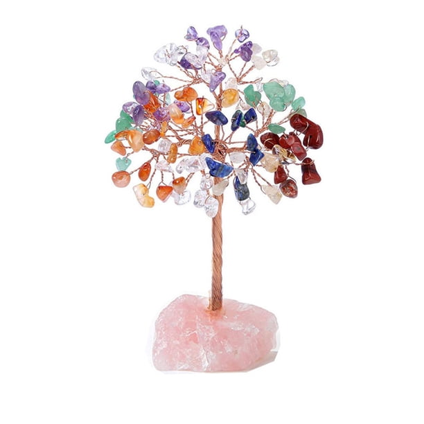 Injueey Mini árbol de dinero con base de alambre de cobre para decoración de estantería, árbol de dinero, alambre de cobre Jardín y Patio Estilo 4