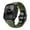 Green, variant on Silicone Watch Band Compatible with Apple Watch 42(Series 1/2/3)/44/45/46/49mm, Stainless Steel Black Color Metal Folding Clasp, for iWatch Series 10 9 8 7 6 5 4 3 2 1 SE Ultra, Black