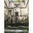 thumbnail image 3 of GreenDecor 5x7ft Ruined House Backdrop Weathered Concrete Wallpaper Pool Green Plants Grunge Nature Abstract Wallpaper Photography Background Kids Adults Photo Studio Props, 3 of 5