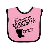 Inktastic Someone in Minnesota Loves Me Boys or Girls Baby Bib