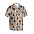 thumbnail image 2 of Uemuo Funny Chicken Printed Regular Fit Short Sleeve Casual Hawaiian Shirt for Men,Aloha shirt,Tropical shirt,Floral print shirt,Vacation Beach shirt-XX-Large, 2 of 9