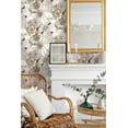 thumbnail image 3 of NextWall Harry & Grace Ink Rose Peel and Stick Wallpaper 20.5 in. W x 18 ft. L - Mocha & Blue Mist, 3 of 8