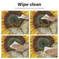 thumbnail image 4 of JEUXUS Sunflower Butterfly Round Table Cloth,Watercolor Floral Tablecloth Waterproof Stain Resistant Washable Circle Table Cover for Home Kitchen Dining Room Party Outdoor Picnic, 4 of 7