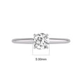 thumbnail image 4 of TimeLe$$ Classics 0.75 Carat Lab Grown 4 Prong Solitaire Round Cut Solitaire Diamond Engagement Ring For Women in 14K White Gold (Ring Size: 8.5), 4 of 6