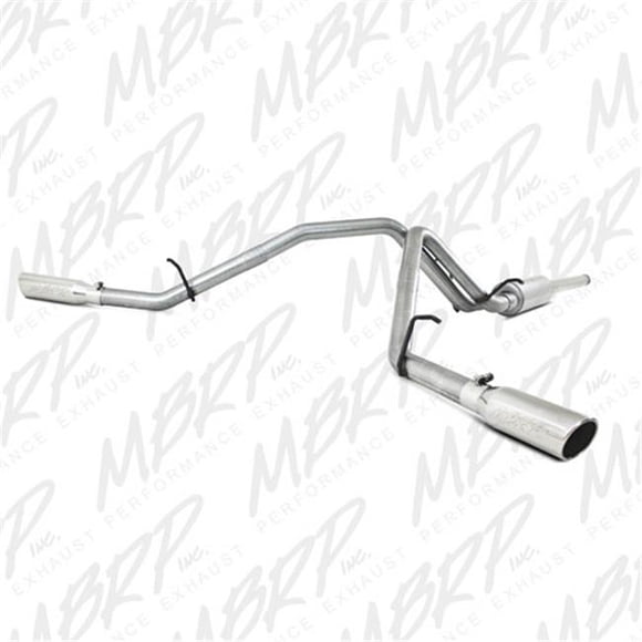 MBRP S5056AL 09-13 Silverado & Sierra 1500 4.8 & 5.3 & 6.0L Ec & Cc 2.5 in. Cat Back Exhaust, Dual Split Side Aluminized