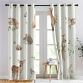 thumbnail image 3 of Forest Animal Curtains For Boys Girls Room Bedroom Decor, Woodland Animal Wildlife Window Curtains For Nursery Classroom Playroom, Cute Squirrel Blackout Curtains 38"W x 45"L, 3 of 6