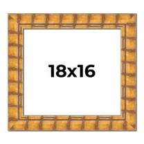 18x16 Frame Beige Real Wood Picture Frame Width 3 inches | Interior Frame Depth 0.5 inches |