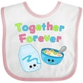 thumbnail image 3 of Inktastic Together Forever- Milk and Cereal Boys or Girls Baby Bib, 3 of 4