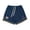 Navy, variant on Men's Athletic Shorts Solid 2 in 1 Layered Elastic Waist Drawstring Inner Brief Breathable Quick Dry 5 Inch Gym Running Workout Shorts White L