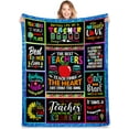 thumbnail image 2 of Best Teacher Gifts for Women, Men, Unique Teacher Appreciation Gifts, Teacher Birthday Gifts for Women, Men, Teacher Gifts for Christmas, Teachers Valentines Day Gift Throw Blanket 50"x60", 2 of 6