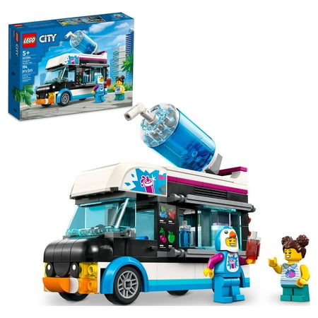 UPC: 0673419372053 | LEGO City Penguin Slushy Van 60384 Food Truck Role Play Building Toy – Featuring a Truck and Costumed Minifigure  Great Christmas Gift Idea for Kids  Boys and Girls Ages 5+
