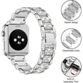 thumbnail image 3 of REQO Compatible for Apple Watch Band with Screen Protector Case, Jewelry Replacement Bands 46mm 45mm 44mm 42mm 41mm 40 mm 38mm 2 Pack Protective Cover for iWatch Series 10/9/8/7/6/5/4/3/2/1/SE Women, 3 of 6