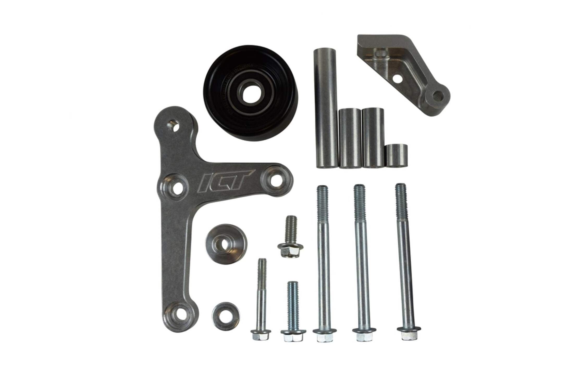 100％安い Billet ICT LS Idler w/ Kit Mount Low Bracket Alternator アクセサリー