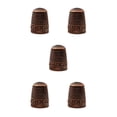 thumbnail image 1 of bedienty Knitting Rings Finger for Protection Thimble Adjustable Sewing Loop Specially-designed Crochet Tools for Home Yarn Crafts Rose Gold Ring 5Set, 1 of 6