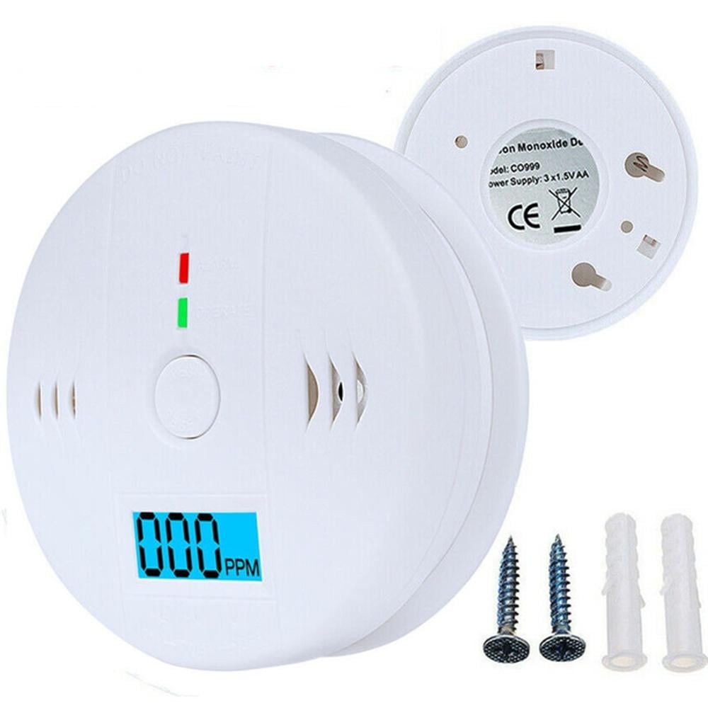 CO Carbon Monoxide Detector Wireless Security Voice Alert Loud Alarm For Home 