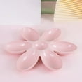 thumbnail image 2 of Flower Petal Cat Bowl Compartment Plastic Feeding Dish For Food And Water Perfect For Cats And Small, 2 of 2