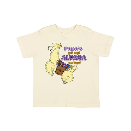 

Inktastic Cute Jumping Alpaca Papa s You Say ALPACA my Bags Gift Toddler Boy or Toddler Girl T-Shirt