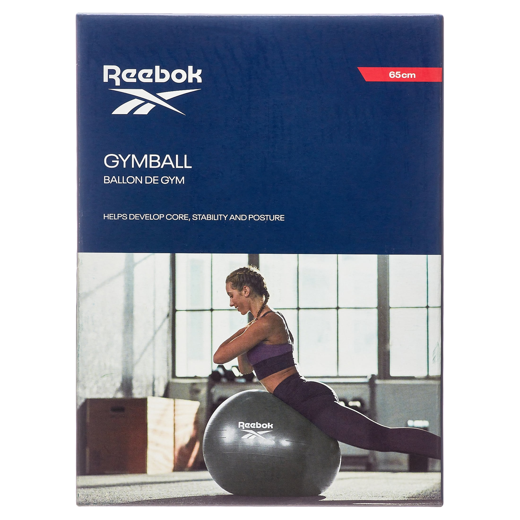 klip efterfølger gør ikke Reebok 65cm PVC Exercise Ball, Black, Hand Pump Included - Walmart.com