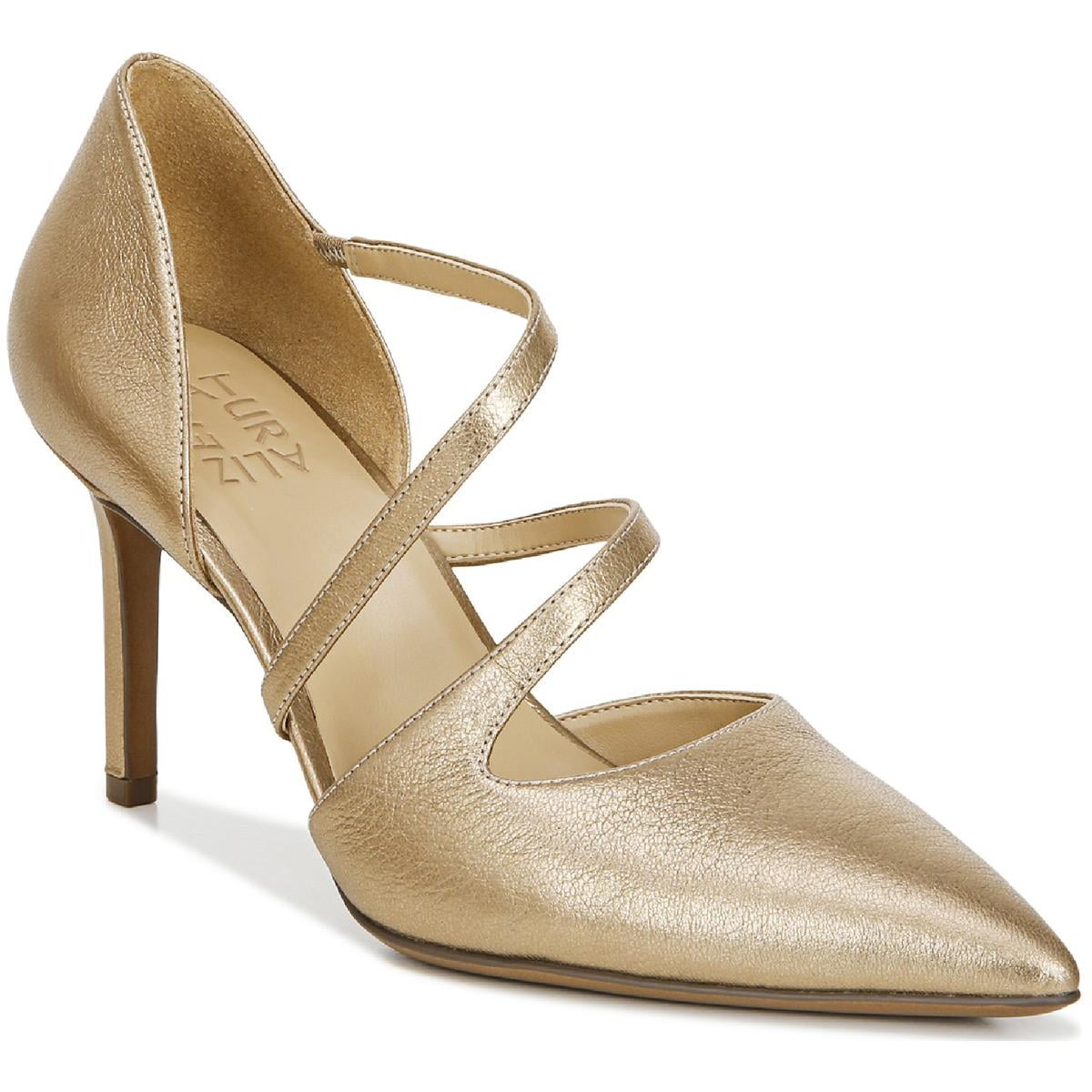 NATURALIZER Womens Gold Strap Cutouts Non Slip Padded Arielle