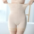 thumbnail image 4 of SWSMCLT Women's High Waisted Body Shaper Slimming Shapewear Shorts Tummy Control Removable Firm Compression Underwear High Paddings Butt Lifter Padded Hip Enhancer Nude Beige 10, 4 of 5