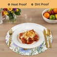 thumbnail image 4 of Spring Floral Round 13 Inch Placemats Set of 8, Watercolor Herbs Summer Botanical HeatResistant Non Slip Place Mats for Dining Table, Wipeable Braided Kitchen Table Mats for Housewarming, 4 of 9