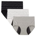 thumbnail image 1 of Ropa interior menstrual INNERSY de cintura alta a prueba de fugas, paquete de 3, 1 of 6