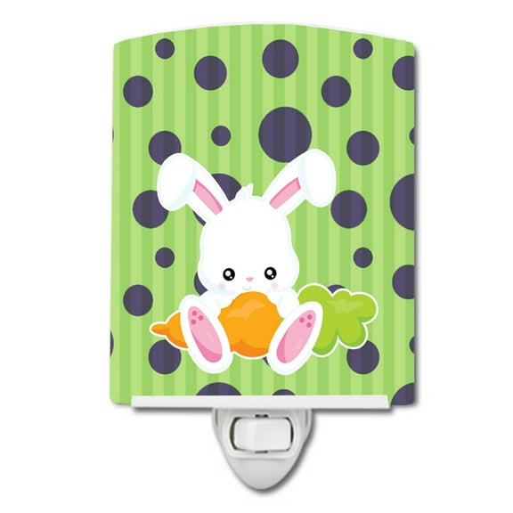Easter Polkadot Rabbit Ceramic Night Light