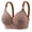Brown, variant on WTOBBY Women's Comfort Underwire Bra: Fashion Thin Moulded Cup with Plaid Pattern Design, Smooth T-Shirt Bra with Three Rows of Adjustable Back Hooks for Perfect Fit,Blue S(38/85)