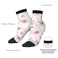 thumbnail image 6 of Fuzoiu Swan And Flowers Print Adult Socks, Crew Moisture-wicking Socks, Unisex Cushion Crew Socks,Casual Sports Ankle Socks, 6 of 7